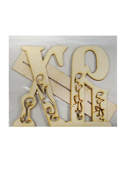 ХВ резная на подставке (162315-C) (дерево) (2 детали) (сборная) - фото 1