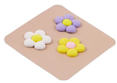 Джибитсы Дутые цветочки (3шт) (ПВХ) (12-18031-202506-GB31) - фото 2