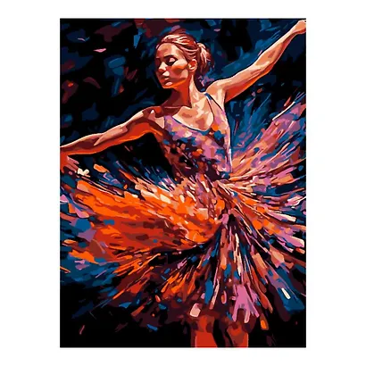 Картина по номерам холст на подрамнике 30*40 см "Балерина" - фото 1