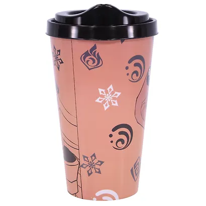 Стакан аниме Genshin Impact Hu Tao (пластик) (550 мл) - фото 4