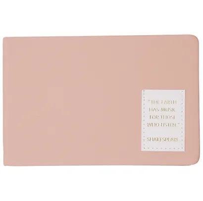 Еженедельник недат. 64л 160х105 "NUANCES" персик, 7Б, иск.кожа, тв.переплет, тонир.блок, нашивка с тисн.фольгой, скругл.углы, ляссе, инд.уп - фото 1