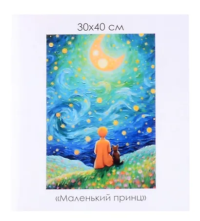 Алмазная мозаика на канве "Маленький принц" (30*40 см) - фото 1