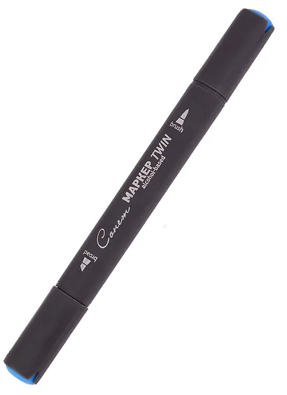 Маркер художественный "Сонет" Twin Brush индийский синий, Сонет - фото 1