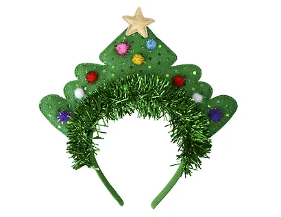 Ободок новогодний Кокошкик с мишурой (текстиль) (12-6122-HNY4) - фото 1