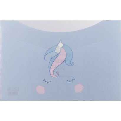 Папка -конверт «Pastel Unicorn» А4 на кнопке, 2 отделения, в ассортименте - фото 4