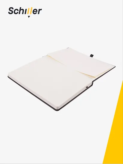 Скетчбук 21*29,7 80 листов, черный, 140г/м2 слоновая кость, Schiller - фото 3