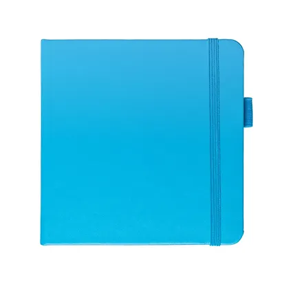 Скетчбук 12*12 80л "Sketchmarker" синий неон, 140г/м2, слоновая кость, тв.обл. - фото 2