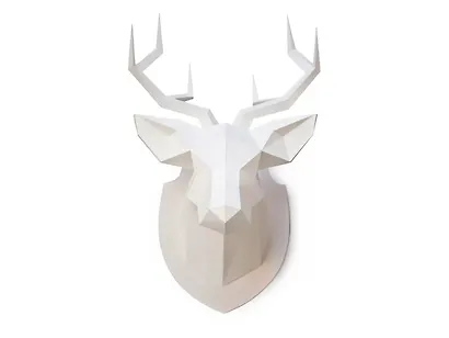 Набор для моделирования, PAPERHEAD, Полигональная модель оленя 1.0 - фото 2