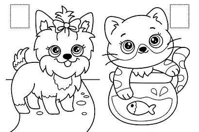 РАСКРАСКИ с сияющими наклейками. ПУШИСТИКИ - фото 5