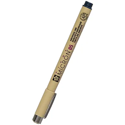 Ручка капиллярная Pigma Micron 0.45мм Иссиня-черный, Sakura - фото 1