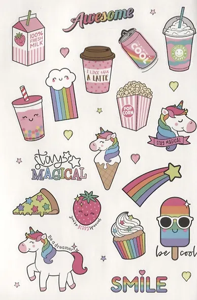 Наклейки для Bullet Journal. Более 300 ярких стикеров - фото 2