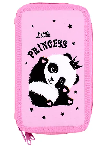 Пенал 3отд. "Пандочка" 19*11, молния, полиэстер - фото 2