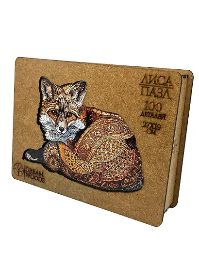 Пазл фигурный «Лиса», 100 деталей - фото 2