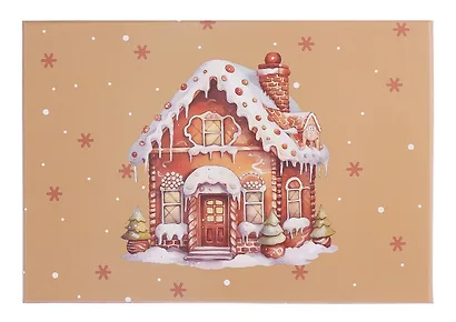 Коробка подарочная "Пряничный домик" 21*14*8,5, картон - фото 4