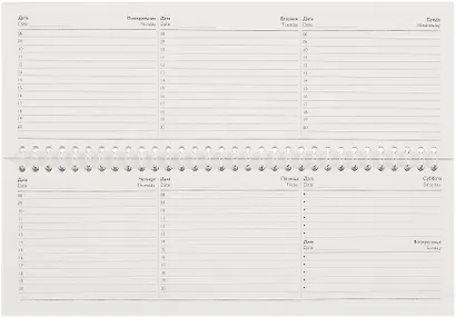 Планинг недат. 2025г. 290*100 64л "СЕРАЯ СИМВОЛИКА" настольный, гребень, глянц.ламинация, офсет - фото 5
