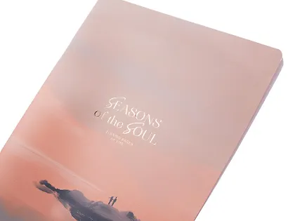 Тетрадь А4 48л кл. "Seacoast", пара, карт.обл., скрепка, ламинация, микротекстурирование, тиснение золотой фольгой - фото 3