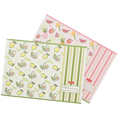 Альбом для рисования Hatber, "Фруктис", А4, 24 листа, на скрепке, в ассортименте - фото 4