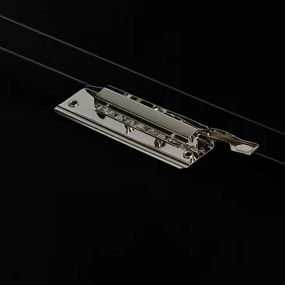 Папка с бок.прижимом А4 "Герб", пластик 17мм, черная - фото 6