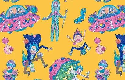 Кардхолдер в форме книжки «Рик и Морти», желтый - фото 4