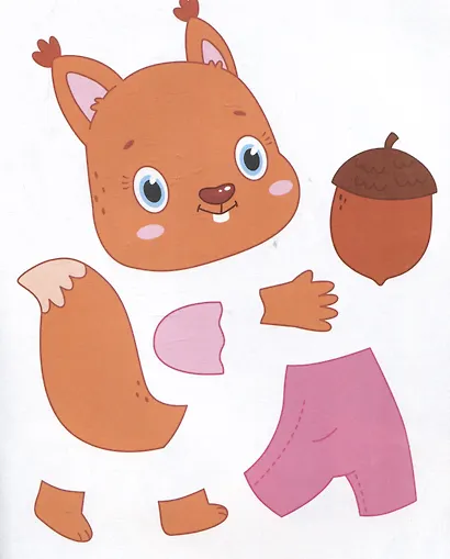 Лесные животные: книжка-картинка с аппликацией - фото 3