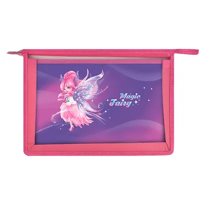 Папка для труда А4 "СКАЗОЧНЫЕ ПРИНЦЕССЫ" 33*23см пластик, молния, внутр.блок для канц.принадлежностей - фото 3