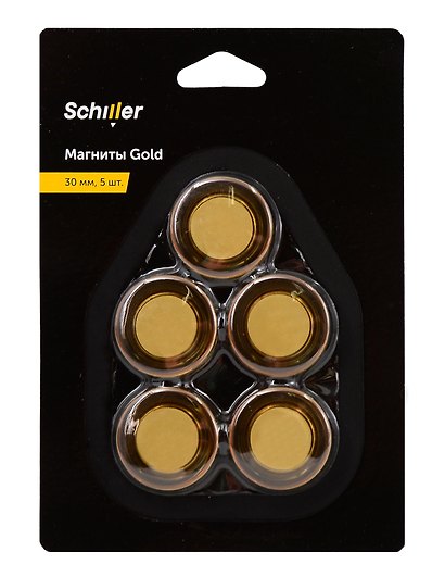 Магниты «Gold», 30 мм, 5 штук, Schiller - фото 4