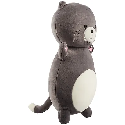 Мягкая игрушка Котик черный на спине (текстиль) (32см) (12-01014-BL-5916-SD) - фото 2