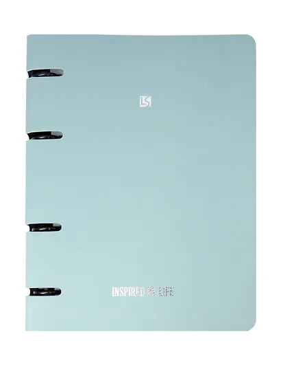 Тетрадь  120 листов, клетка, "Floreale. Smoky Sky" на кольцах - фото 1