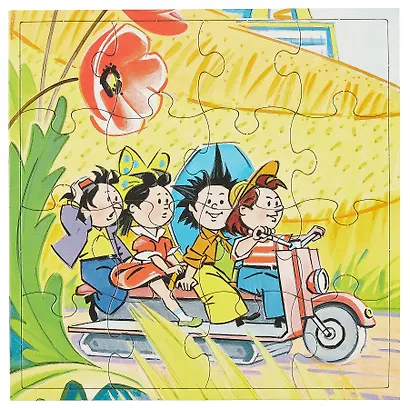 Пазл "Незнайка. Приключения Незнайки" 4 в 1. 9,16,25,36 элементов - фото 4