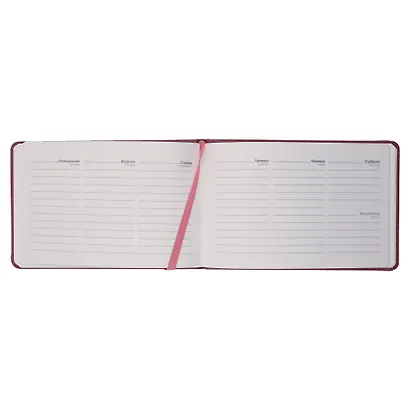 Еженедельник недат. 64л 160х105 "NUANCES" эвкалипт, 7Б, иск.кожа, тв.переплет, тонир.блок, нашивка с тисн.фольгой, скругл.углы, ляссе, инд.уп - фото 3