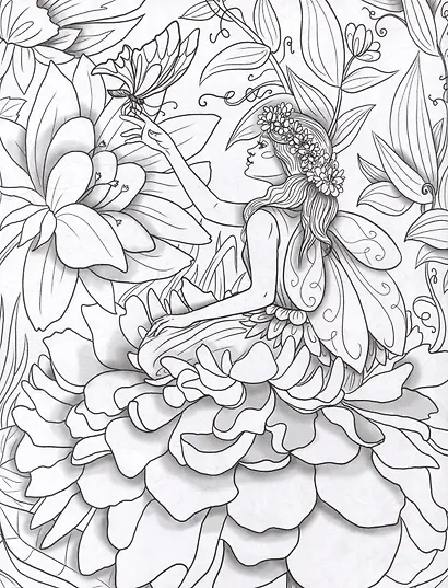 Книжка-раскраска для детей. Феи и эльфы - фото 5