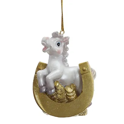 Фигурка декоративная подвесная Лошадка, 6 вариантов (5х2х7) - фото 7