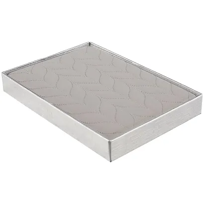 Ежедневник недат. А5 160л "Лайка" серебряный, кожзам, тв.переплет, обложка поролон, стеганная строчка, тонир.блок, ляссе - фото 4