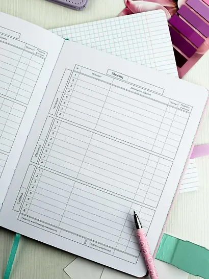 Дневник шк. "Всё норм" кожзам, тв.переплёт, тиснение фольгой, магнит.клапан, пантон, одно ляссе, загругл.углы, универс.шпаргалка - фото 8