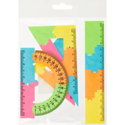 Набор геометрический «Пазлы», 4 предмета - фото 3