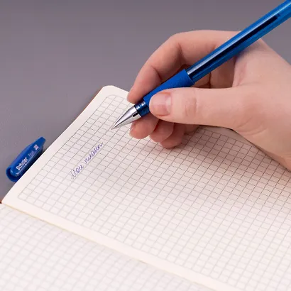 Ручки шариковые синие 12 штук "Peak" 0,5 мм, Schiller - фото 7