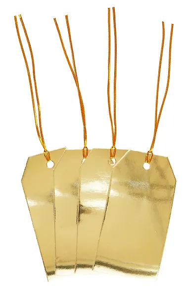 Бирки для украшения подарков "Gold",  4шт - фото 2