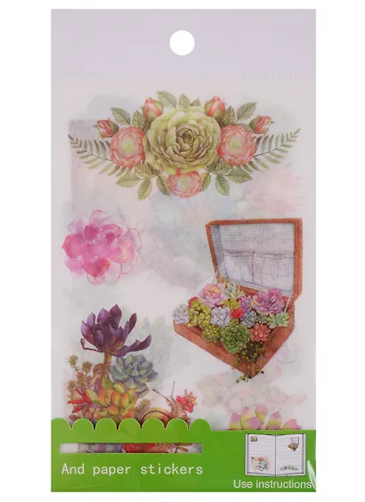 Наклейки PVC, бумага  Garden, 4 шт - фото 1