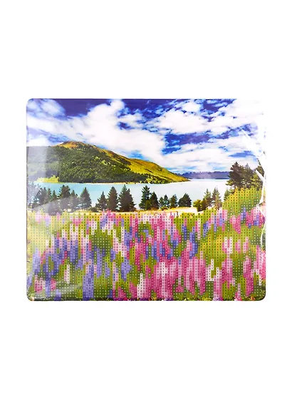 Алмазная мозаика MAZARI с мольбертом  Альпийские луга, 21х25 см, 1 дизайн, частичная выкладка,  ОПП упаковка. - фото 1