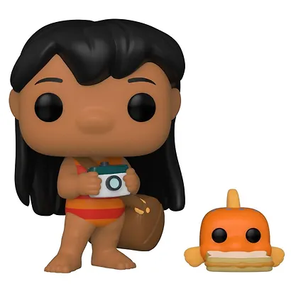 Фигурка Funko POP! Disney Lilo & Stitch Lilo with Pudge (1047) (Fun55621) - фото 1