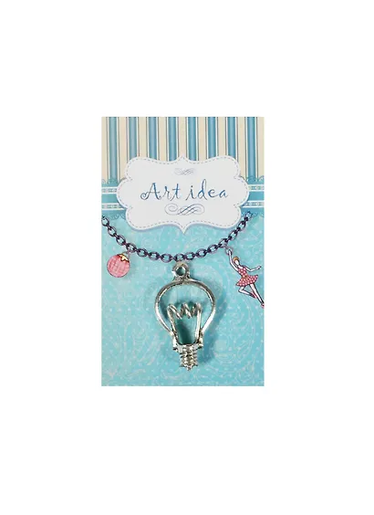 Кулоны в асс.1 Подвеска Лампочка серебро (QA 4280) (14021181) (упаковка) - фото 1