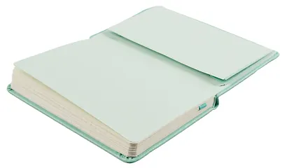 Записная книжка А6- 96л кл. "JOY BOOK. Ментоловый" 7БЦ, иск.кожа, тонир.форзац, тонир.блок, скругл.углы, сшит.блок, ляссе, резинка, карман на задн.форзаце - фото 4