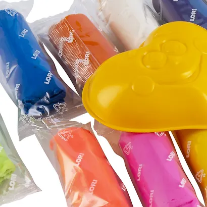 Пластишка. Тесто для лепки 15 цветов по 24 г, с формочками (ведерко с ручкой) - фото 6