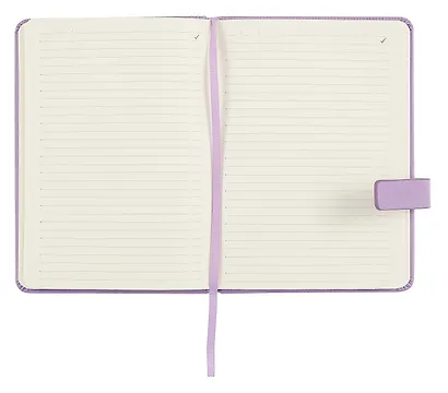 Ежедневник недат. А6+ 120л "Виннер" сиреневый, кожзам, тв.переплет, блинтовое тиснение, магнит.клапан, офсет, ляссе - фото 3