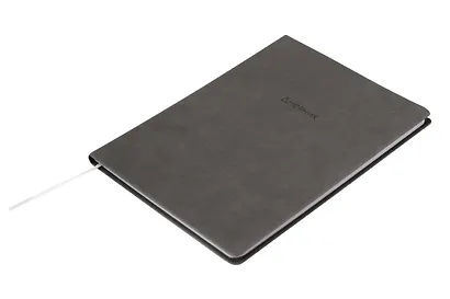 Дневник шк. "Block", серый, иск.кожа, интегр.переплёт, блинт.тиснение, ляссе - фото 2