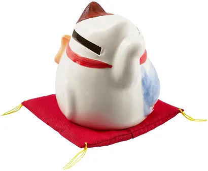 Копилка Кошечка с рыбой в лапе (керамика) (7х7,5) - фото 2