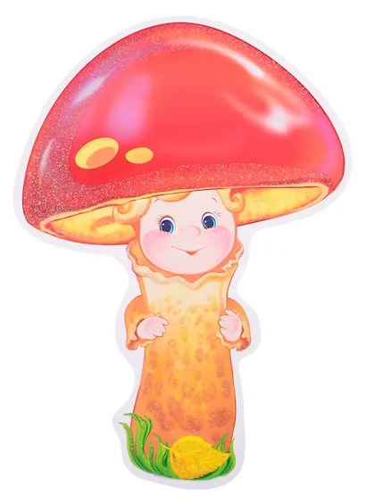 Плакат вырубной А4 "Гриб масленок" - фото 1