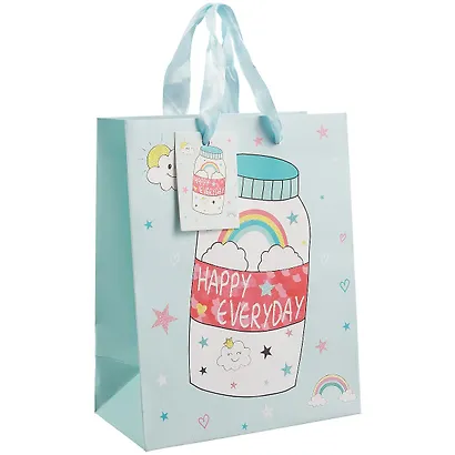 Пакет А5 23*18*10 Happy every day нейтр., бум.мат.ламинат - фото 1