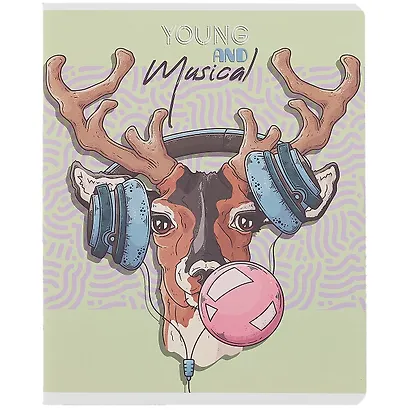 Тетрадь в клетку Academy Style, "Жуем", 48 листов - фото 1