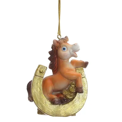 Фигурка декоративная подвесная Лошадка, 6 вариантов (5х2х7) - фото 4